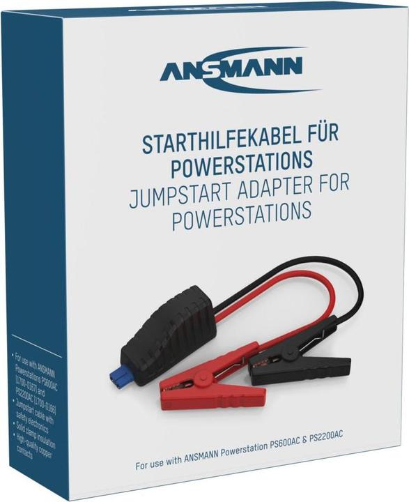 Produktbild Ansmann Powerstation Jumpstart Adapter PS600AC PS2200AC Starthilfekabel 8.37 mm² (500 A)