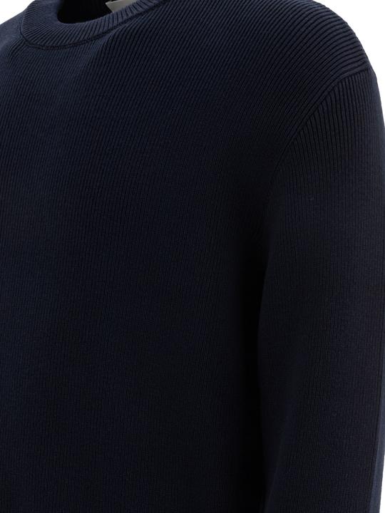 Actual product image Golden Goose crew neck sweater color dark blue (M)
