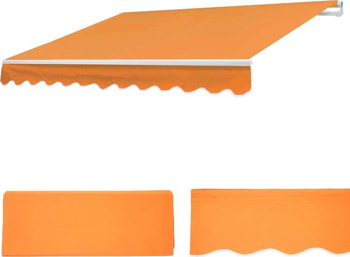 Produktbild Swisshandel24 Ersatz-Bezug für Markise T792, Gelenkarmmarkise Ersatzbezug Sonnenschutz, 5x3m Acryl terrakotta (5 m)