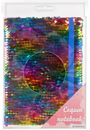 Starpak A5 notebook with sequins (A5)