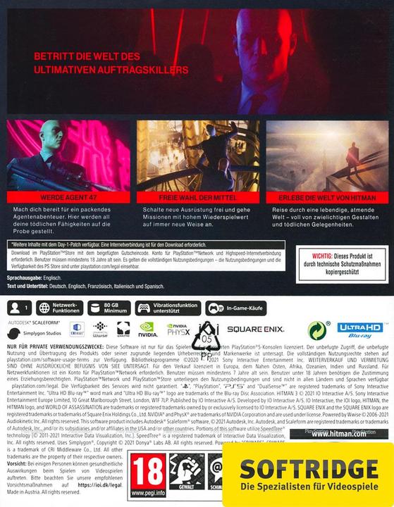 Image du produit Square Enix Hitman 3 (PS5, EN)