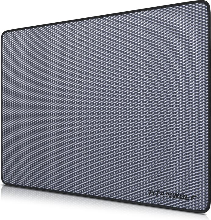 Actual product image Titanwolf Gaming Mouse Pad XL, 440 x 350mm mouse mat with fabric surface, rubberised back, diamond motif (XL)