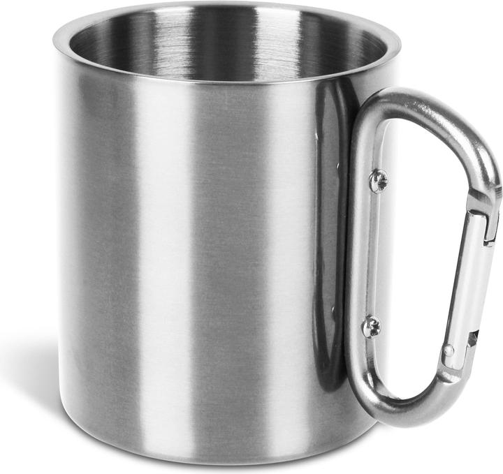 Produktbild Normani Edelstahl Tasse 330 ml mit Karabinerhaken Wisconsin
