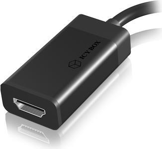 Actual product image Icy Box DisplayPort to (HDMI, 15 cm)