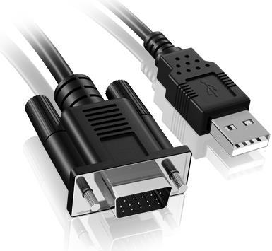 Immagine prodotto Icy Box USB 2.0 & VGA da (HDMI, 22 cm)