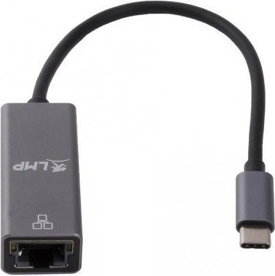 Image du produit LMP Adaptateur USB-C vers Gigabit Ethernet, gris (USB-C, RJ45 (1x))