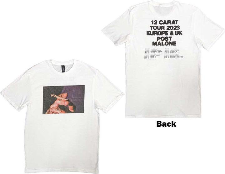 Image du produit Post Malone Burn It Down 2023 Tour Dates Back Print (L)