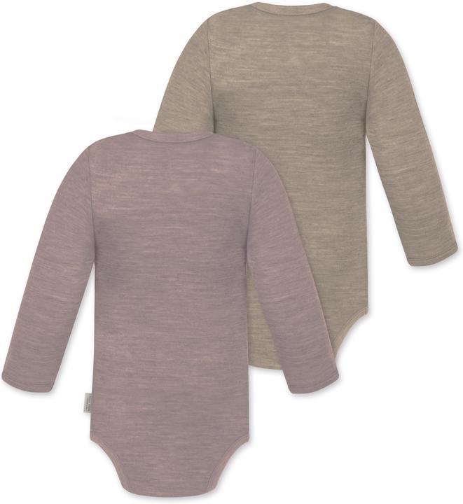 Image du produit Normani Lot de 2 body bébé mérinos manches longues "Tuai" - 9401 (74)
