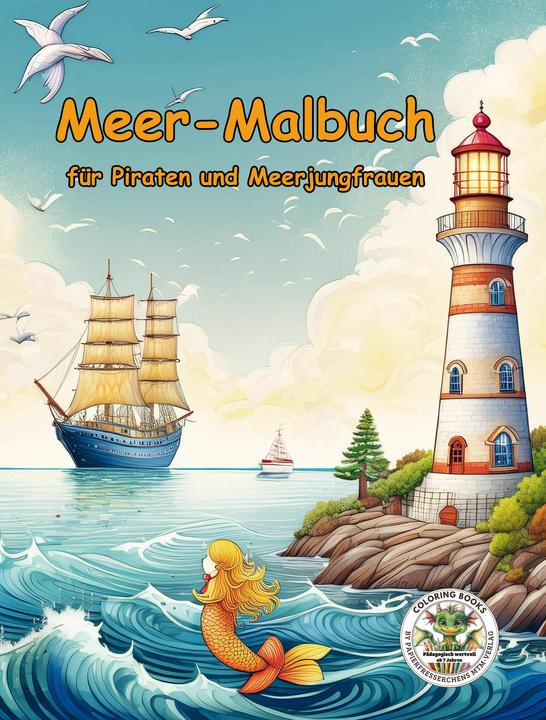 Immagine prodotto Libro da colorare sul mare per pirati e sirene