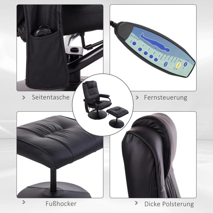 Produktbild Homcom Massagesessel mit Hocker