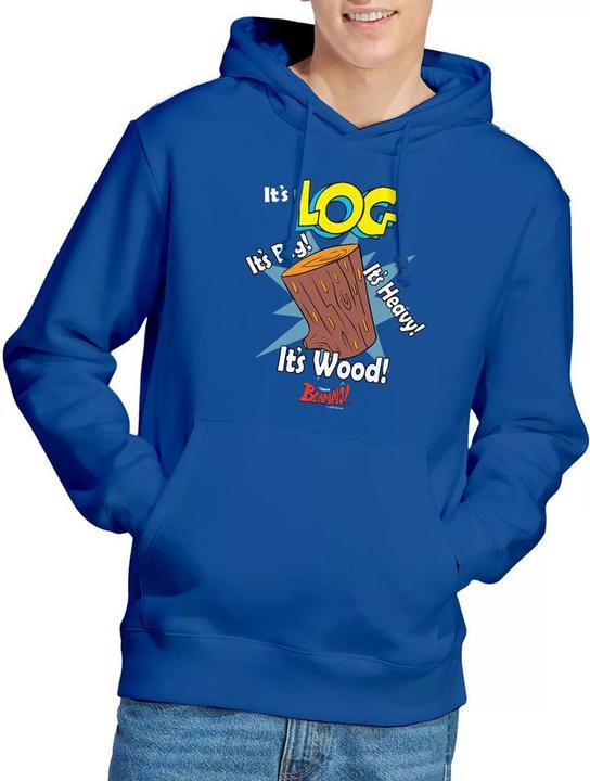 Immagine prodotto Ren & Stimpy It's Log Felpa con Cappuccio Uomo (L)