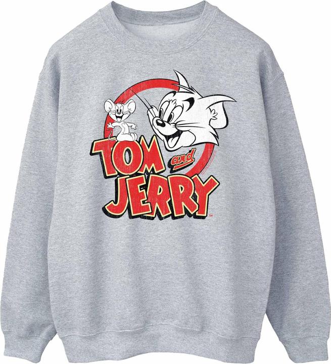 Tom & Jerry Distressed Logo Sweatshirt (L)