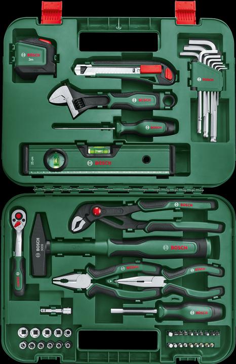 Actual product image Bosch Home & Garden Advanced hand tool set (52 pieces)