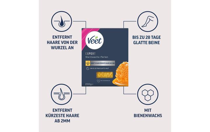 Produktbild Veet Warmwachs Perlen (230 ml, 2 x, 230 g)