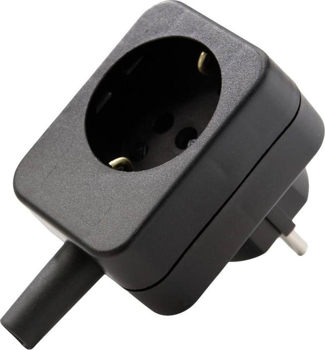 Actual product image Kaiser 596/20/sw Adapter socket outlet set of 1 black