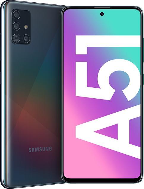 Image du produit TIM Galaxy A51 (128 Go, Prisme Crush Noir, 6.50", Double SIM, 48 Mpx, 4G)