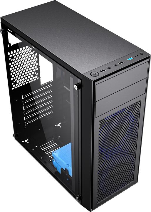 Produktbild Gembird CCC-FC-M100B Gaming-Computergehäuse Fornax M100B blaue Lüfter (ATX)