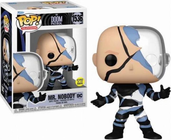 Actual product image Funko DOOM PATROL - POP TV N° 1536 - Mr Nobody (GITD)