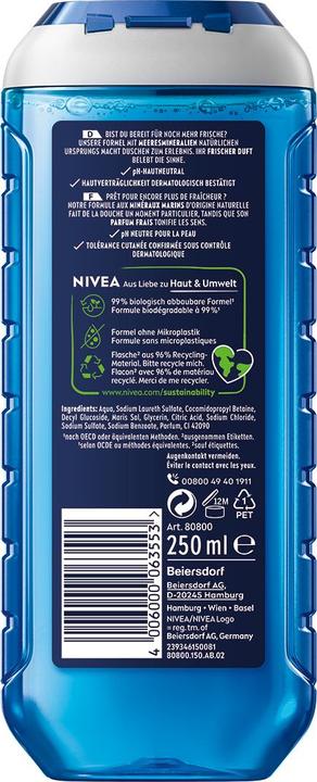 Actual product image NIVEA MEN Pflegedusche Fresh Ocean Trio (750 ml)