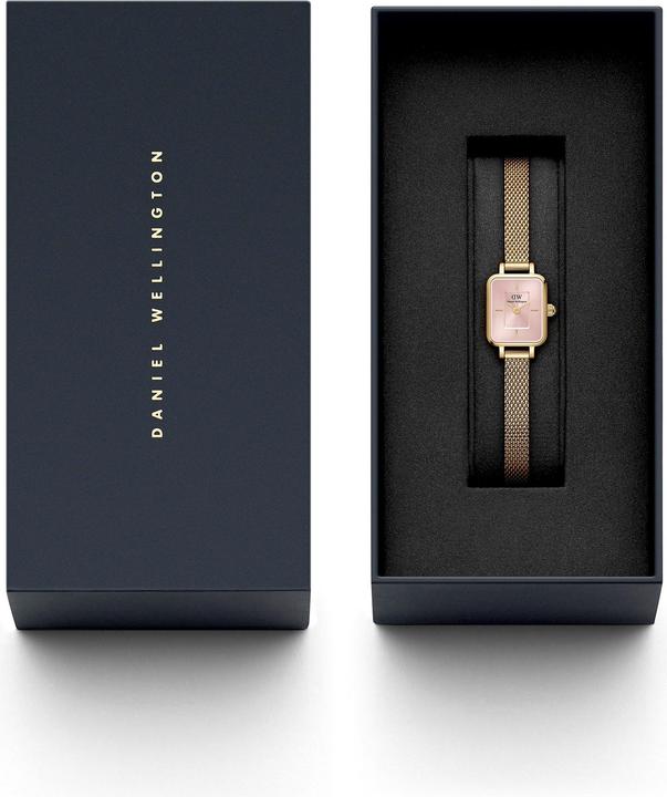 Immagine prodotto Daniel Wellington Quadro Mini Evergold Blush Oro (Orologio da polso analogico, 15.50 mm)