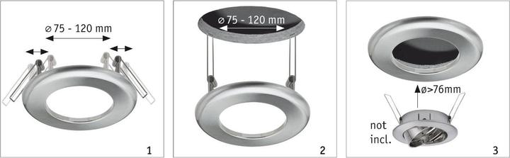 Actual product image Paulmann Recessed luminaire adapter