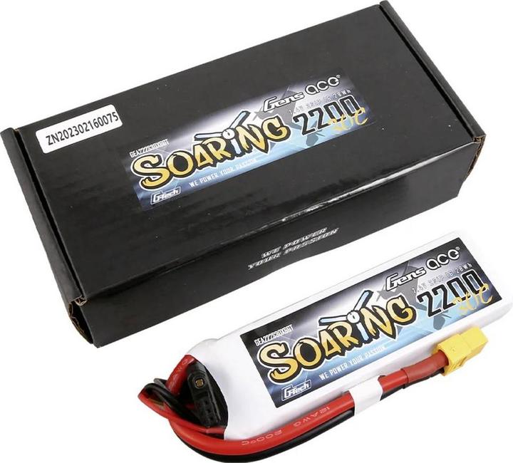 Produktbild Gens Ace Akumulator G-Tech Soaring 2200mAh 7.4V 30C 2S1P XT60 (7.40 V, 2200 mAh)