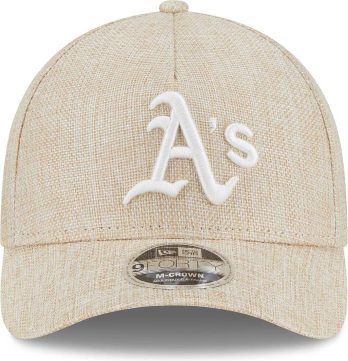Produktbild New Era 9Forty M-Crown Cap - Weave Oakland Athletics Beige