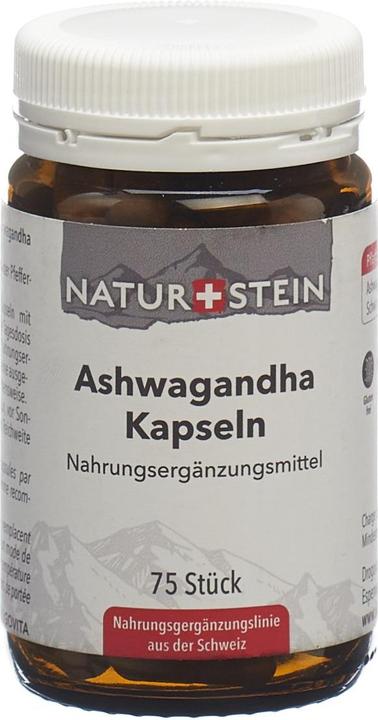 Actual product image Naturstein Ashwagandha (75 Piece, Capsules, 170 g)