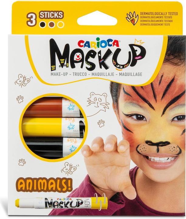 Image du produit Carioca Mack-Up Animals Box 3 pièces, jaune