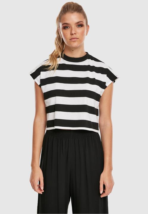 Image du produit Urban Classics Ladies Stripe Short Tee (XS)