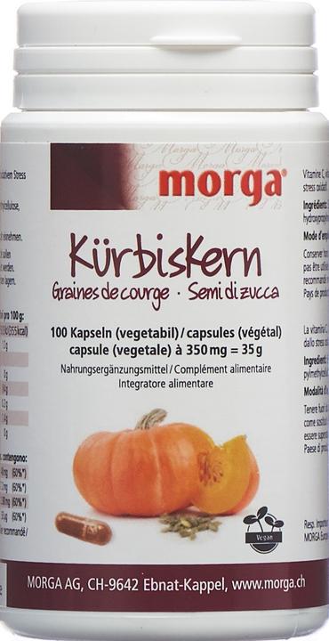Actual product image Morga Pumpkin seed capsules (100 Piece, Capsules, 35 g)