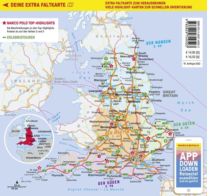 Produktbild Reiseführer England (Deutsch, Kathrin Singer, Michael Pohl, 2022)