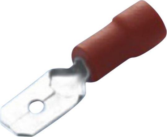 Actual product image RND Electronics Spade terminals Vinyl Red 2.8 x 0.5 mm Pack of 100