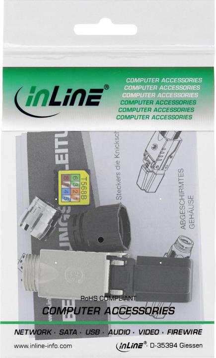 Produktbild InLine RJ45 Stecker Cat.6A 500MHz (Netzwerkkabel Stecker)