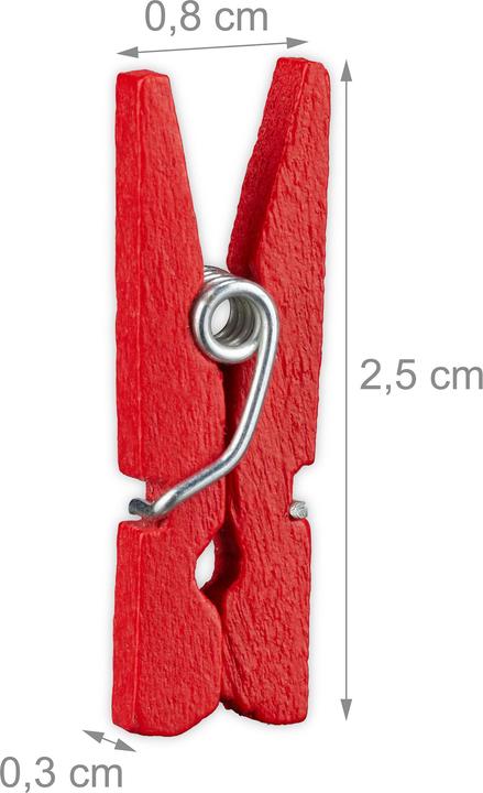 Actual product image Relaxdays 400x mini wooden staples