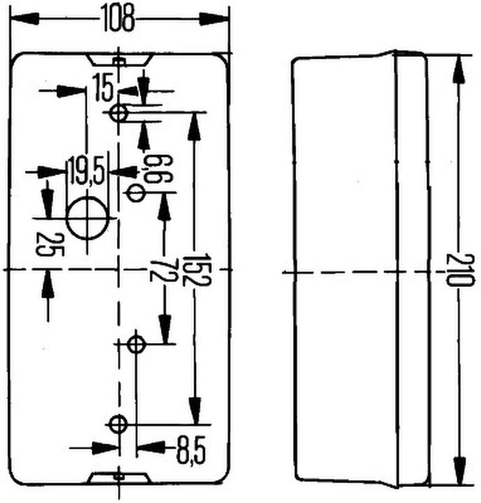 Actual product image Hella Tail light left bulb technology for VW AUDI KIA