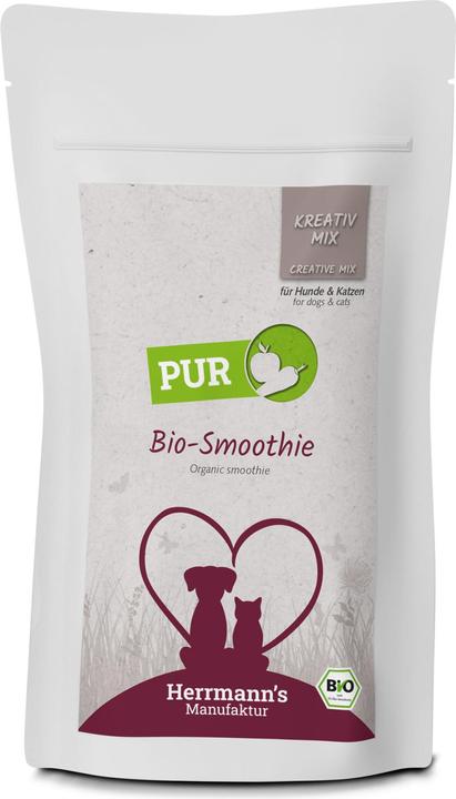 Produktbild Herrmanns Nassfutter Bio Smoothie mit Gemüse und Obst (Adult, Senior, Junior, Welpe + Kitten, 1 Stk., 160 g)