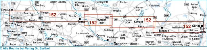 Produktbild Doktor Barthel Karte Ökumenischer Pilgerweg Görlitz-Vacha. Tl.1
