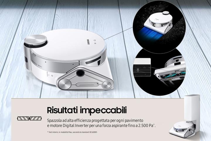 Actual product image Samsung Jet Bot AI+ robot hoover (Robot vacuum)
