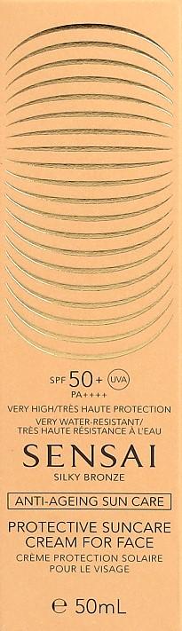 Actual product image Sensai Silky Bronze Protective Suncare Cream For Face SPF50 50ml (Sun cream face, SPF 50, 50 ml)