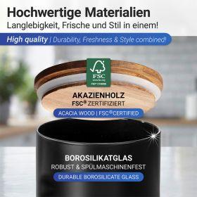 Produktbild Wenko Aufbewahrungsdose Mio schwarz (1 l)