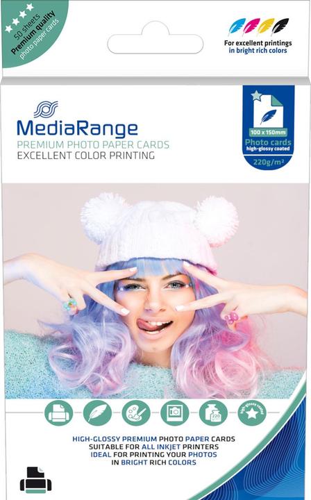 Actual product image MediaRange High gloss (220 g/m², 10 x 15 cm, 50 x)