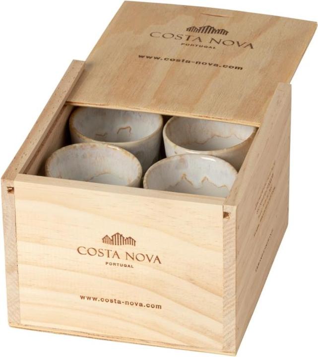 Costa Nova 8er Set Grespresso Geschenkbox Espressotasse 70ml weiss (8 x)