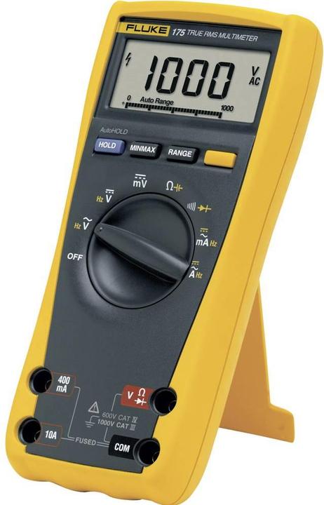 Fluke 175 Hand-held multimeter calibrated (ISO) digital CAT III 1000 V, CAT IV 600 V (CAT IV 600V, CAT III 1000V)