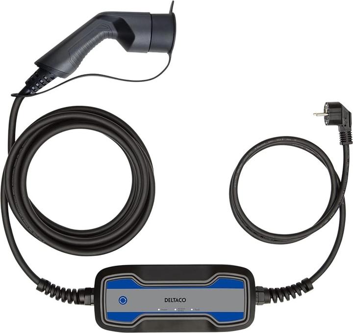 Deltaco Câble de recharge EV (Type 2, 1.80 kW, 8 A, 3 m)