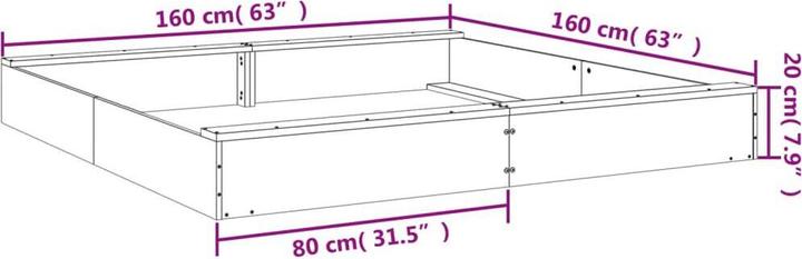 Produktbild VidaXL Sandkasten mit Sitzen Quadratisch Massivholz