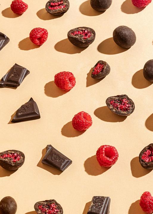 Immagine prodotto KoRo Gefriergetrocknete Himbeeren in dunkler Schokolade (1000 g)