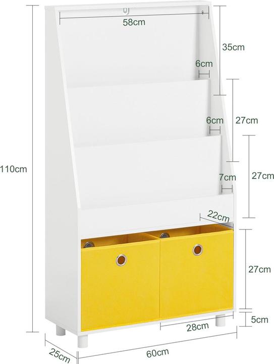 Produktbild SoBuy Kinderregal mit Boxen