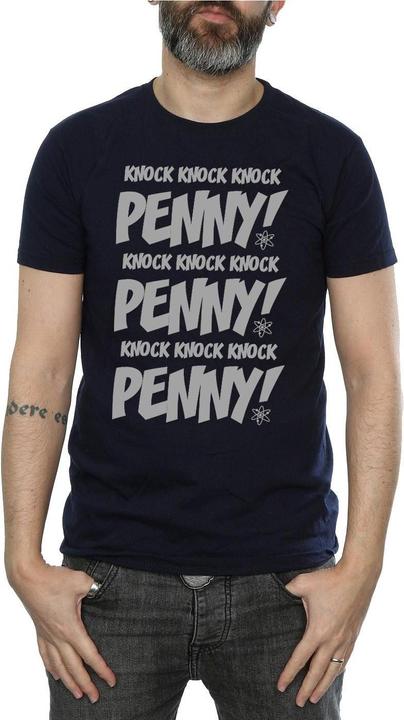 Actual product image Dam Mens Sheldon Knock Knock Penny T-Shirt (XL)