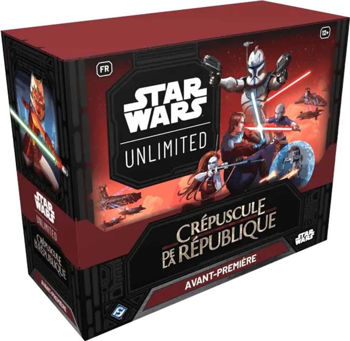 FFG Star Wars: Unlimited - Il Crepuscolo della Repubblica (scatola di pre-release) (Inglese, Pacchetto Booster)